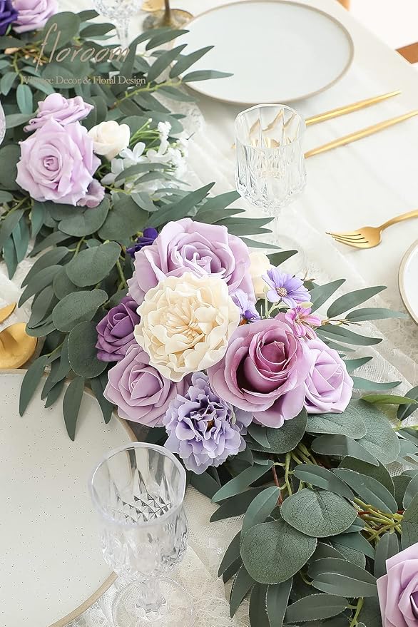 Floroom Artificial Flowers 16pcs 4" Cream Blooming Peonies Real Looking Foam Fake Peony with Stems for DIY Wedding Bouquets Bridal Shower Centerpieces Floral Arrangements Party Tables Home Decorations