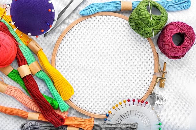 Aida Cloth 16 Count Cross Stitch Fabric,19×28inch (16CT, White)