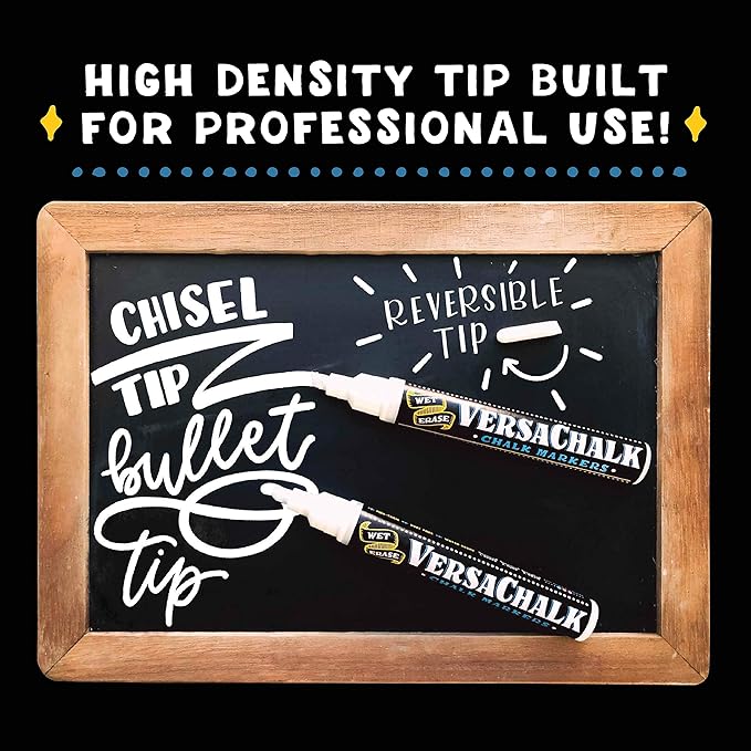 VersaChalk Pastel Liquid Chalk Markers, Set of 8-5mm Tip