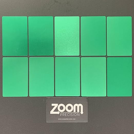 Metal Engraving Blanks for Etching w/Silhouette Cameo 4 Pro Plus, Brother Scan and Cut, Maker, Explore Air 2 or Laser Engraving Blanks - Anodized Aluminum Sheet Metal & Plates for Crafting- 10 Pack