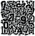 Letter and Number Iron On Patches, A-Z Alphabet and Numbers 0-9 Embroidery Applique Patch, DIY Decorative Heat Press Patches for Clothing Jeans Jackets Backpacks Hats (Black 72 Pcs)