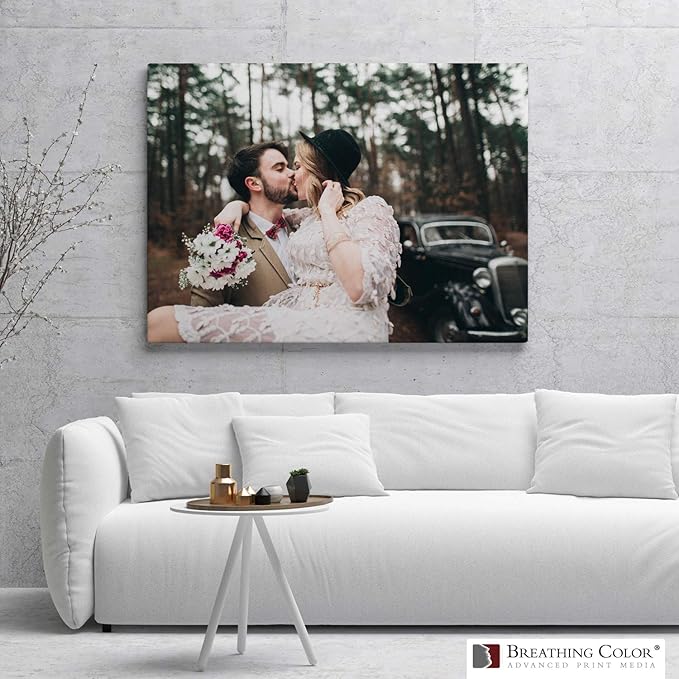 Premium Lyve Matte Canvas Paper Perfect For Use on Professional Makes and Models of Epson, Canon and HP printers preferred by Professionals. 19 mil textured Canvas offered in a 54 inch by 40 ft roll