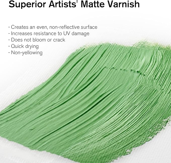 Winsor & Newton Professional Artists' Matt Varnish, 500ml (16.9-oz) Bottle