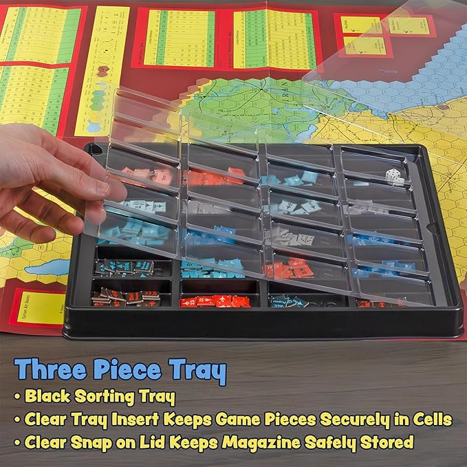 Toy Vault Wargaming Magazine Counter Trays (5-Pack); Flat Pack Tray Game Piece Storage