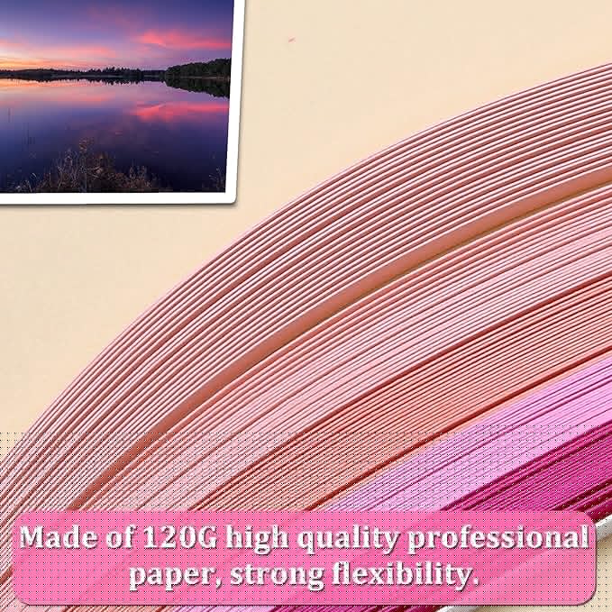 Zorfeter 9 Sets Multi-Color Quilling Paper Strips Kits 900 Strips 42 Colors, 3mm Width, 15" Length