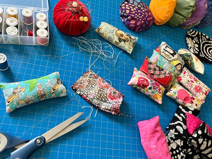 Emery Pincushion for Sewing - Filled with Abrasive Emery Sand - Handmade in USA (2"x3", Forest Spirits)