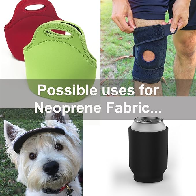 Neoprene Fabric Assortment Sample Patch Sheet Packs for Sewing Material Wetsuit Repair (3 Pack, 2mm Hawaiian Floral)