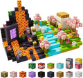 100PCS Magnetic Blocks - Magnet Cubes Toys Stacking, Build Mine Magnet World Magic Portal Set, 2025 Upgraded STEM Montessori Stacking Toy for 3+ Year Old Boys&Girls (Forest and Castle)
