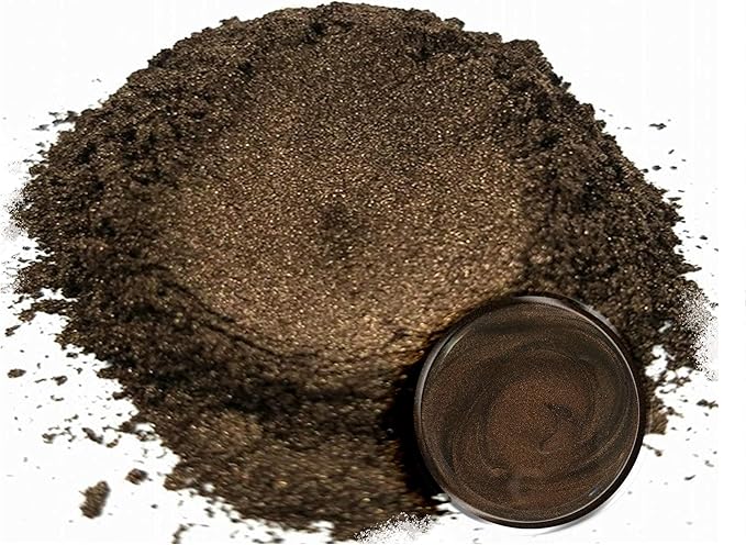 Eye Candy Pigments Premium Brown Mica Powder - Karummetou Brown (25gr) - for Epoxy, Resin, Soap, Paint, Woodworking, Acrylic Pouring, Bath Bombs, Fishing Lures - DIY Arts and Crafts Additive