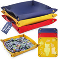 Puzzle Sorting Trays - 3X Large Puzzle Organizer for Sorting 1000 Pieces up to 3000 Pieces, Stackable Jigsaw Accessories for Adults in Red, Yellow and Blue