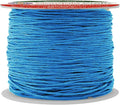 Mandala Crafts 1mm 109 Yards Deep Sky Blue Cotton Waxed Cord for Jewelry Making Bracelet Cord Waxed String - Beading String Thread Jewelry Cords for Necklaces String
