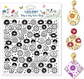 CHGCRAFT Donuts Pattern Polymer Clay Texture Sheet Polka Dots Pattern Silicone Texture Mat for Polymer Clay Making Earrings Jewelry DIY Crafts 5.5 × 5.5 Inch