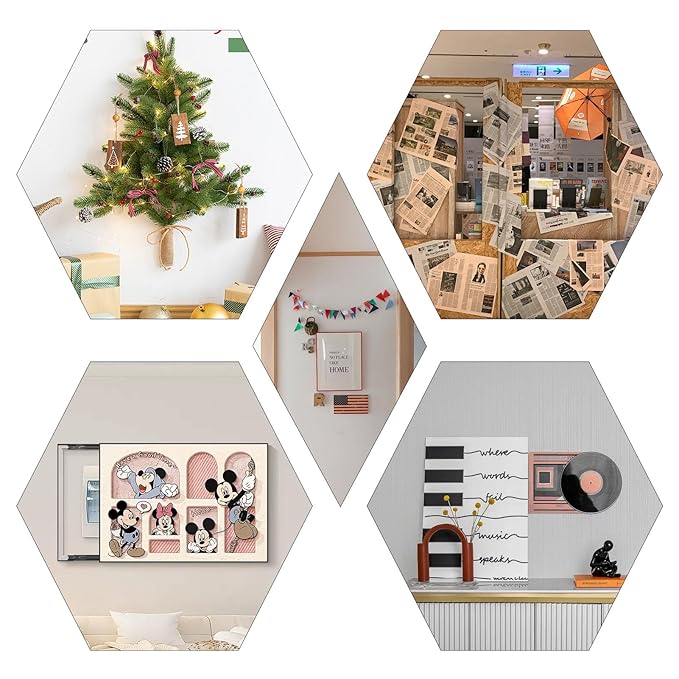LMJIA Heavy Duty Double Sided Tape, Clear Reusable Mounting Tape Picture Hanging Adhesive Tape Removable Wall Tape Adhesive Poster Tape