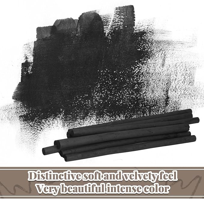 Gueevin 100 Pcs Willow Charcoal Sticks, Willow Charcoal, Artists, Beginners, Students, Perfect for Sketching, Drawing, Shading, and Fine Art Christmas Gifts for Art (2-4mm,4-5mm,5-7mm,7-9mm)