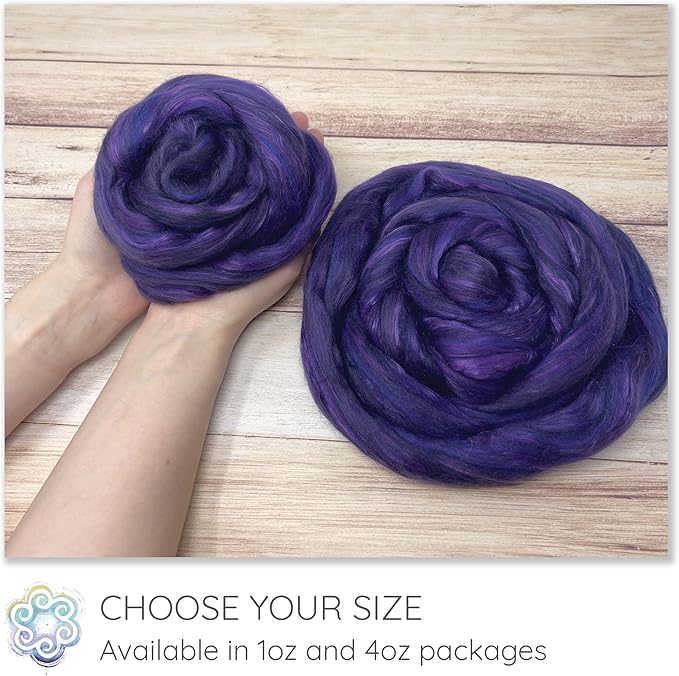 Merino Silk Luxe Tonal Designer Blend. Superfine Merino, Mulberry Silk, Tussah Silk. Top Roving for Spinning or Felting. Toffee Whisper 4oz