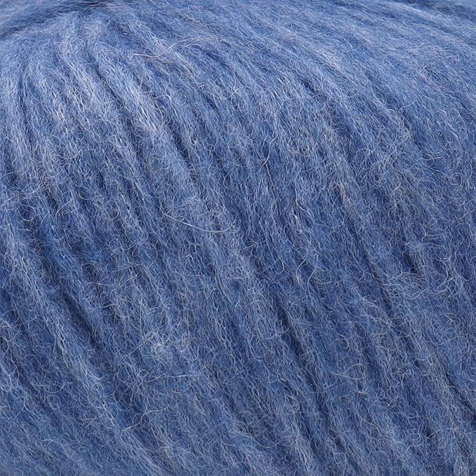 Pullu - Baby Alpaca Merino Wool Yarn Set of 3 Skeins (150 Grams) Worsted Weight - Sourced Directly from Peru - Heavenly Soft and Perfect for Knitting and Crocheting (Denim Blue)