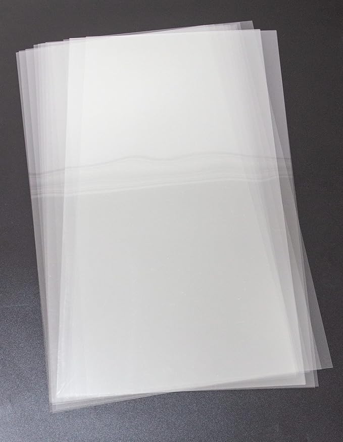 16PCS 6 Mil Blank Mylar Stencil Sheets,12 X 24 inch Clear Plastic Sheets, Clear Acetate Sheets for Cricut Crafts, Clear Plastic Sheets for Crafts and Cutting Machine (6 Mil)