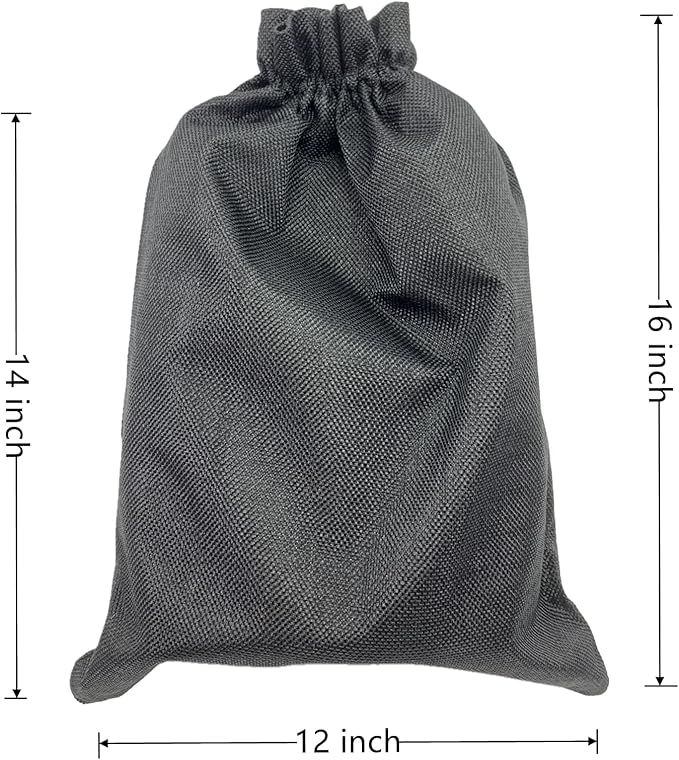 Palmhomee Pack of 4 Burlap Gift Bags with Drawstring Linen Jewelry Pouches Wedding Hessian Jute Bags for Birthday and Treat Pouches Party Wedding Favors Gift (12x16 Inch, Black)