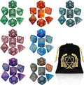 Coyeekn 7 x 7 DND Dice Set, (49 Pieces) Polyhedron Dice for Dungeons & Dragons RPG MTG DND Tabletop Game with 1 Pouch