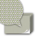 3 Sheets Self-Adhesive Decorative Film Paving Stones and Surfaces for Model Making in Scale 1:87 Scale H0 (UK: 3.5 mm Scale) (Paving Stones with Moss)