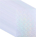 PATIKIL 8.3x5.8" Holographic Sticker Paper, 20Sheets A5 Polypropylene Self-adhesive Transparent Waterproof Laminate Overlay Film for Photo Cards Scrapbook Decorations, Circle