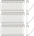 100Pcs Curved Safety Pins Size 3, 2" / 50mm Quilting Basting Pins, Bent Safety Pins for Quilting and Knitting (Sliver)