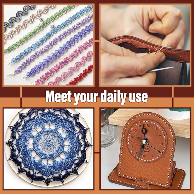 0.55 mm Round Waxed Thread, 14 Colors 76 Yards Spool Wax Coated String, Leather Sewing Waxed Thread for Sewing, Stitching, Beading, Bookbinding, Braiding, Bracelet