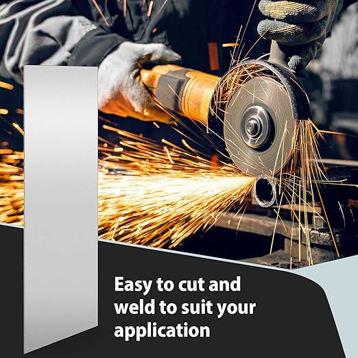 1 pcs 16 Gauge 12 x 48 inch Metal Steel Sheet Steel Plate Mild Carbon Cold Rolled Square Weldable Metal Panels for Outside Industrial DIY Use Projects Weld Accessories