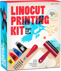 Linocut Printing Kit - Stamp Making Carving Tools - Crafts for Adults - Christmas Unique Gifts - Teen Boy Gifts - Birthday Gift Ideas for Women - Hobbies DIY Kits for Adults, Boys, Girls, Women, Men