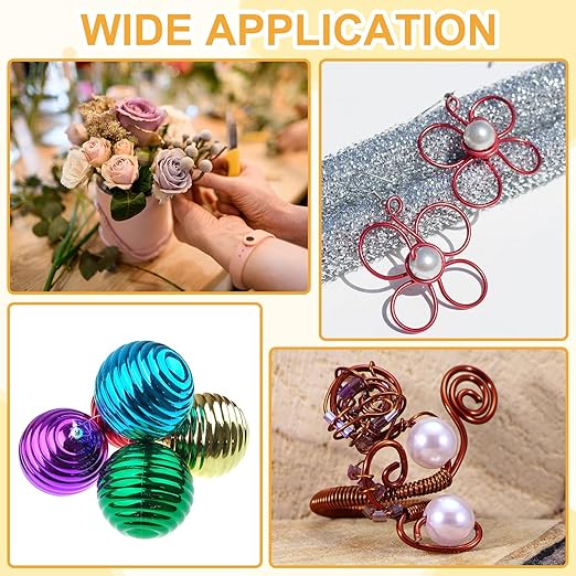 uxcell 20 Gauge / 0.8mm Anodized Aluminum Wire for Jewelry Craft Making, 102 Feet Bendable Flexible Wire for DIY Home Decor Gardening Sculpture, Dark Pink