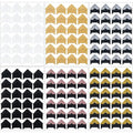 DERAYEE 12 Sheets Photo Corner Stickers, 6 Colors Self Adhesive Photo Mounting Corners for Scrapbooking Photo Album Diary DIY Craft