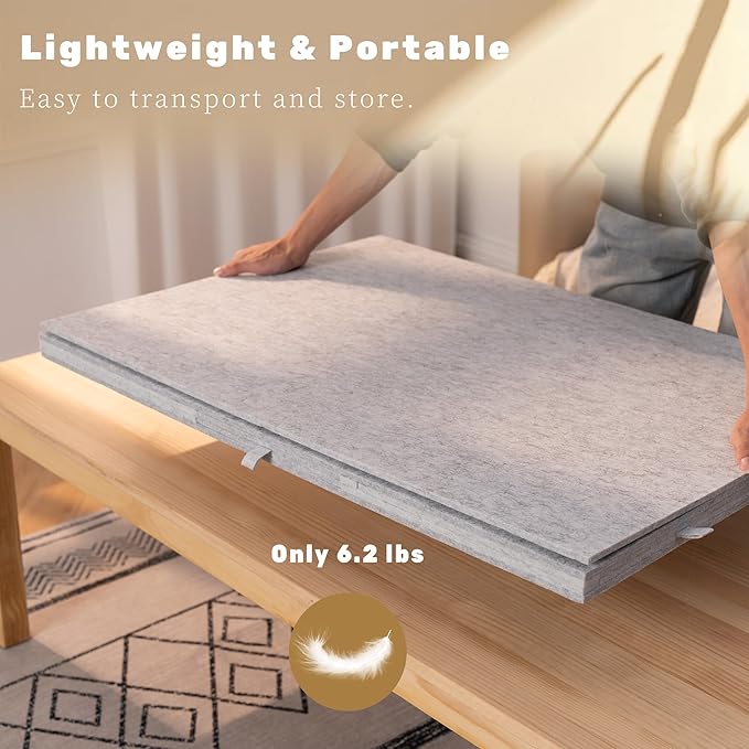 Lavievert 1500 Piece Tilting Puzzle Board with 2-in-1 Designed Stand & Cover, Lightweight Felt Mat Plateau with 6 Colored Drawers, Portable Jigsaw Puzzle Table with Storage for Adults (Light Gray)