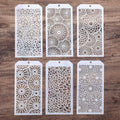 DIY Decorative Stencil Template for Scrapbooking Painting on Wall Furniture Crafts,Set of 6 (Mandala)