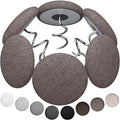 Linen Fabric-Covered Twist Pins - 8 Colors Upholstery Pins & Bed Skirt Pins -Used to Secure Sofa Cushion, Armrest Covers, Furniture & Bed Skir(12, Brown)