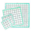 MANUFORE 4pcs Square Quilting Ruler (12.5”/ 9.5”/ 6”/ 4.5”) Sewing Acrylic Ruler Anti-Slip Metric Ruler DIY Quilting Tools with Clear Printed Lines for Precise Cutting