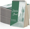 DINGIXOC 20 Pack Small Sketchbooks, 5.5" x 8.5" Mini Sketch Pad, Top Spiral Bound, 68lb/100gsm, Art Sketch Pads for Drawing & Painting(30 Sheets Each)