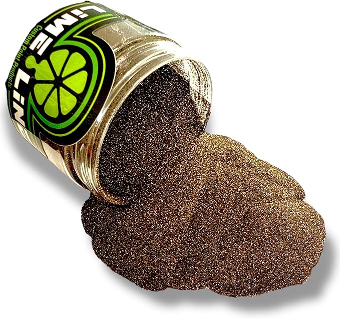 LiME LiNE Sprayable Metal Flake Paint Additive: Solvent Resistant Glitter for Automotive Custom Painting (Bronze.)