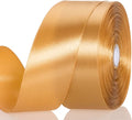 1 1/2 Copper Solid Satin Ribbon, 50 Yards Craft Fabric Ribbon for Gift Wrapping Floral Bouquets Wedding Party Decoration