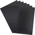 Similane 6 Pcs Cross Stitch Aida Cloth Embroidery Cloth Cross-Stitch Fabric 14 Count Black Aida Easy to use Embroidery Patterns Pictures 12 by 18-Inch