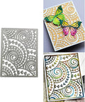 Mvchifay Cutting Dies for Card Making Metal Die-Cuts Scrapbooking Tool Hollow Frame DIY Craft Punch Template Embossing for Paper Album Decor (Circle Vine-11x14.3cm)