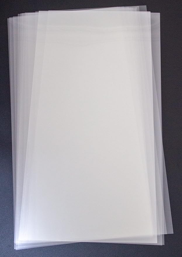 7.5 Mil Blank Mylar Stencil Sheet (10Pcs),12 x 24 Inch Clear Plastic Sheets, Acetate Sheets for Crafts, PET Plastic Sheets for Cutting Machine, PET Stencil Material