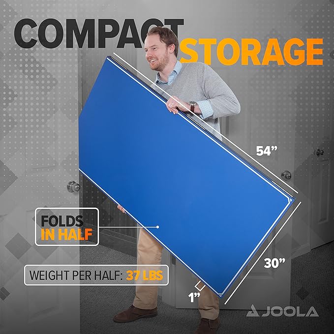 JOOLA Ping Pong Conversion Top with Net Set for Billiard and Pool Tables - Regulation Top Converts Billiards into Ping Pong Table - Includes Foam Padding for Protection - Steel Frame Option
