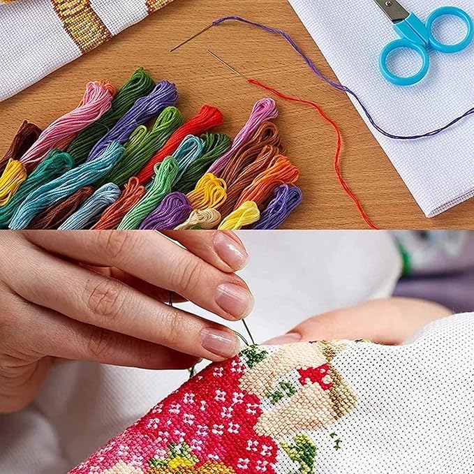 ZuoAnLF Cross Stitch Kits,Cross-Stitch Stamped Kits for Kids Adults Beginner,DIY Embroidery 11CT 13.8 * 19.7inch