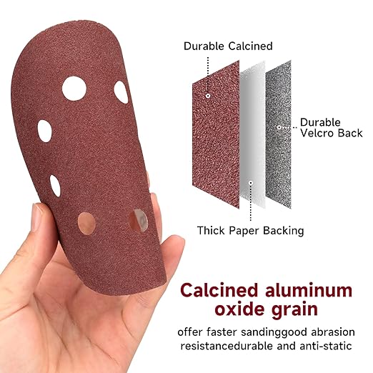 100 PCS 5 Inch Sanding Discs 1000 Grit, Round Hook and Loop Sandpaper for Random Orbital Sander