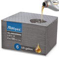 AAwipes Oil Absorbent Pads Universal for All Liquids Oil Spill Control Oil Absorbing Sheets for Garage, Car, Truck, Motorcycle Grey 100 Pack 9.8" X 13" OG1013-100