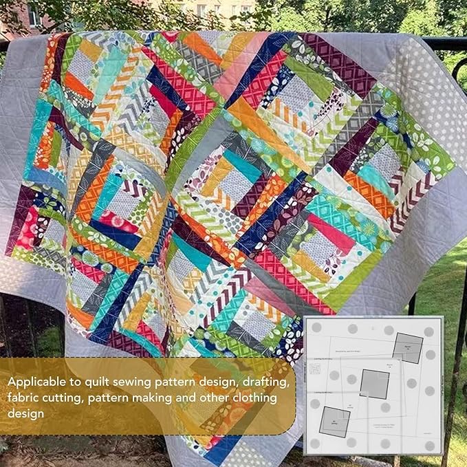 Sewing Rulers, Quilting Rulers Quilting Rulers Curvy Log Cabin Trim Tool Finished Blocks Quilting Template Patchwork Sewing DIY Ruler Quilting Rulers [10 inch]
