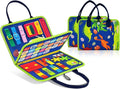 Dinosaur Montessori Learning Toy for Toddlers Ages 1-4 Years, Busy Sensory Board with Educational Activities, Travel-Friendly Developmental Skills Toy