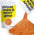 Hemway Polyurethane & Epoxy Resin Glitter 100g / 3.5oz Metallic Crystal Flake Additive for Flooring Jewelry Tumblers Glass Pigment - Microfine (1/256" 0.004" 0.1mm) - Copper Holographic