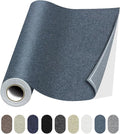 Fabric Repair Patches, Linen Repair Tape Self-Adhesive Fabric Patches Durable, DIY Large Linen Tape for Sofa, Couches, Furniture, Chair, Clothing （3.5X79 Inch, Blue Grey）