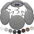 Linen Fabric-Covered Twist Pins - 8 Colors Upholstery Pins & Bed Skirt Pins -Used to Secure Sofa Cushion, Armrest Covers, Furniture & Bed Skir (12, Middle Gray)